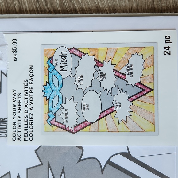 Color Your Way Activity Sheets NWT 24 pc Teacher School Supplies - Picture 2 of 5